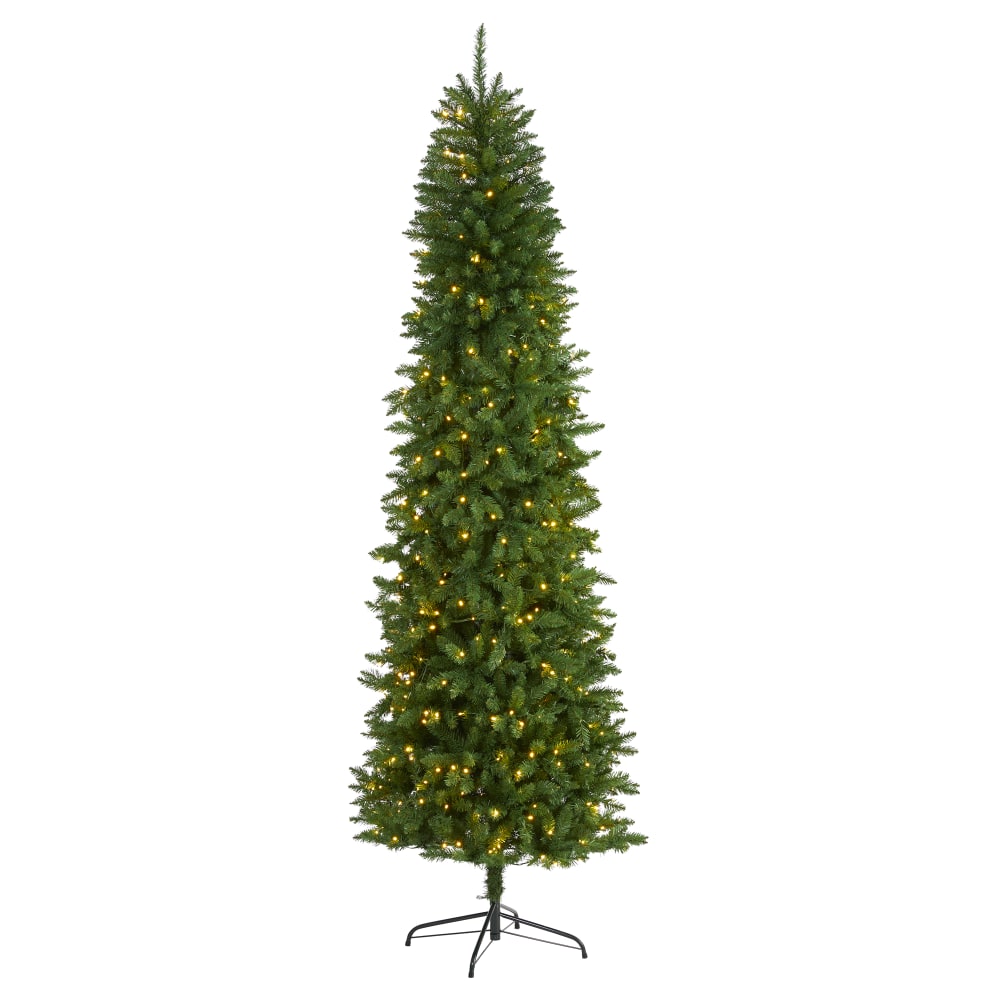 Nearly Natural Slim Green Mountain Pine Artificial Christmas Tree, 8ft MPN:T1604