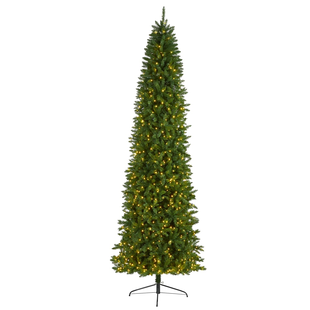Nearly Natural Slim Green Mountain Pine Artificial Christmas Tree, 10'H MPN:T1606