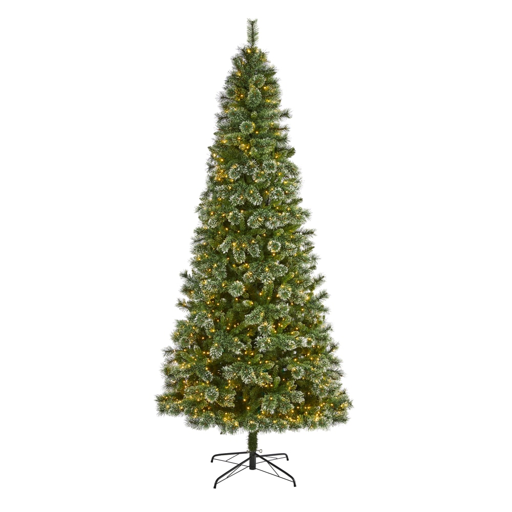 Nearly Natural Wisconsin Slim Snow Tip Pine Artificial Christmas Tree, 9'H MPN:T1637