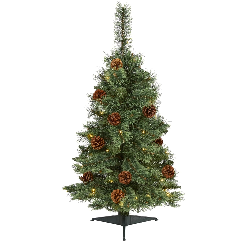 Nearly Natural White Mountain Artificial Christmas Tree, 3' MPN:T1638