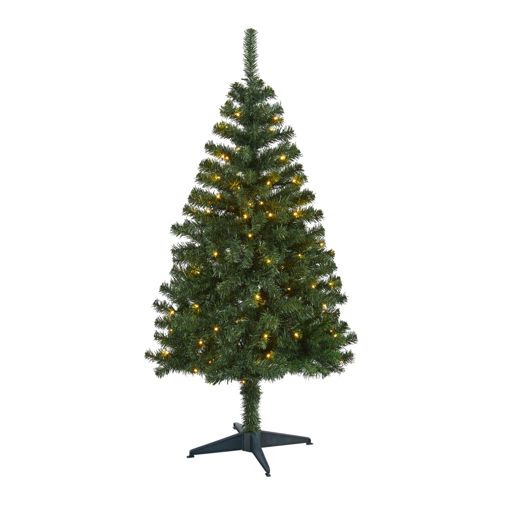 Nearly Natural Northern Tip Pine Artificial Christmas Tree, 4' MPN:T1715