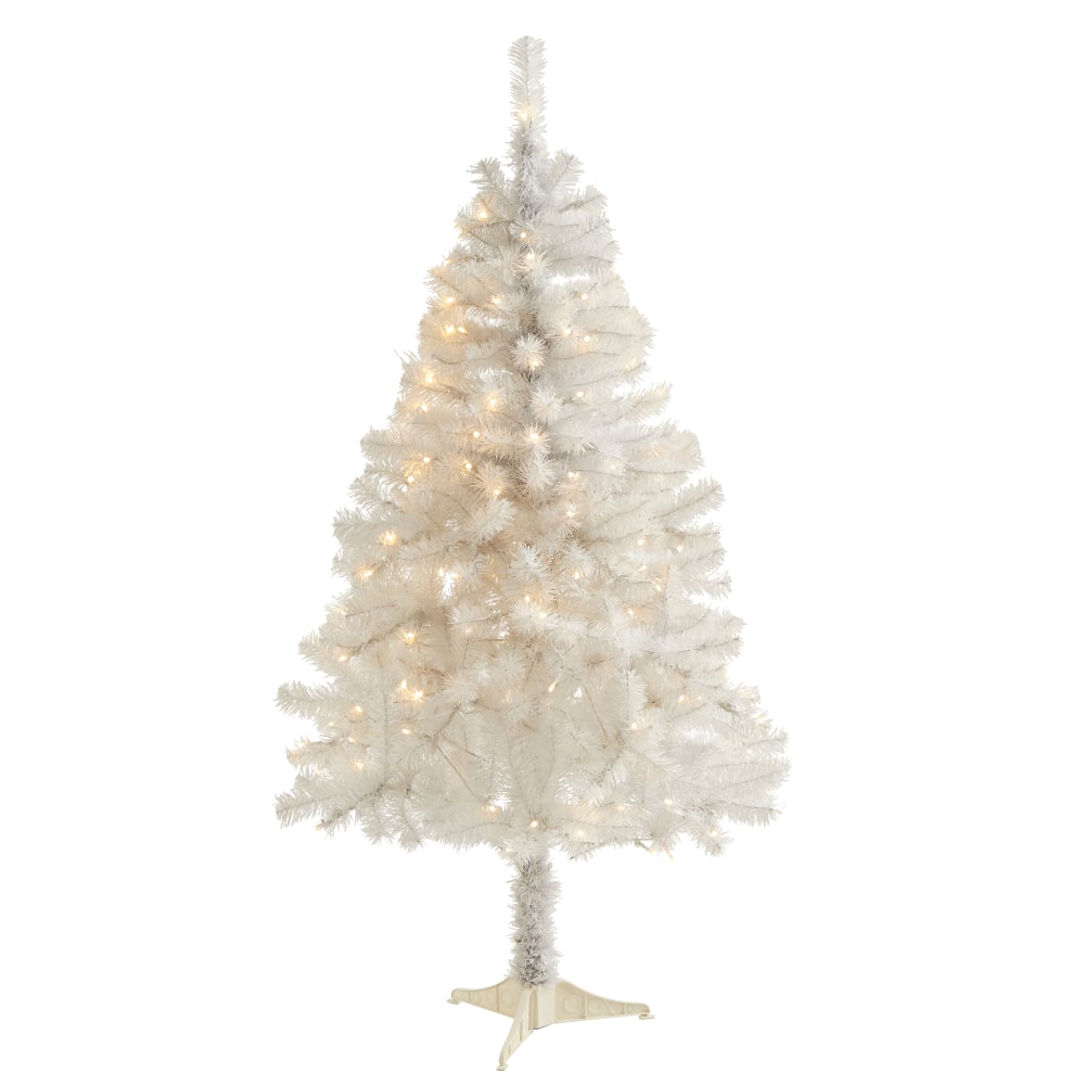 Nearly Natural Artificial Christmas Tree, 4', White MPN:T1725