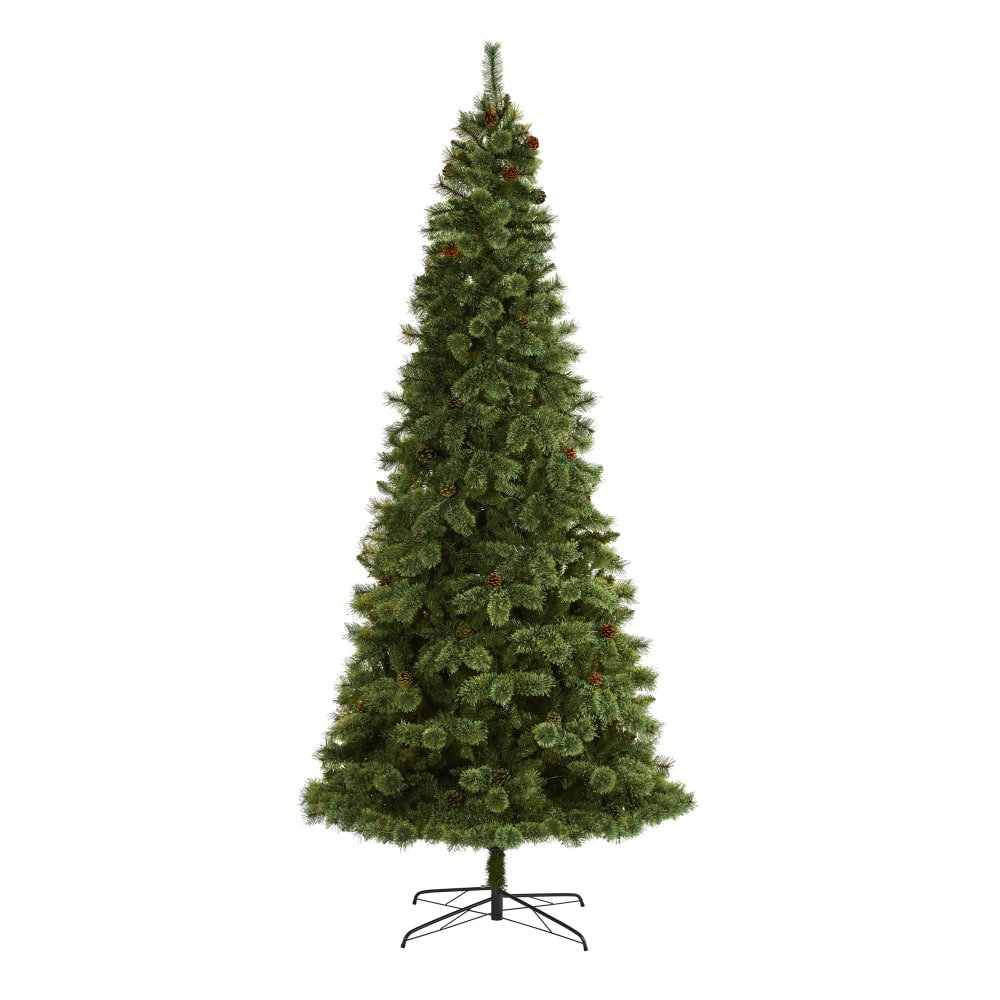 Nearly Natural White Mountain Pine 120inH Artificial Christmas Tree With Bendable Branches, 120inH x 53inW x 53inD, Green MPN:T4511