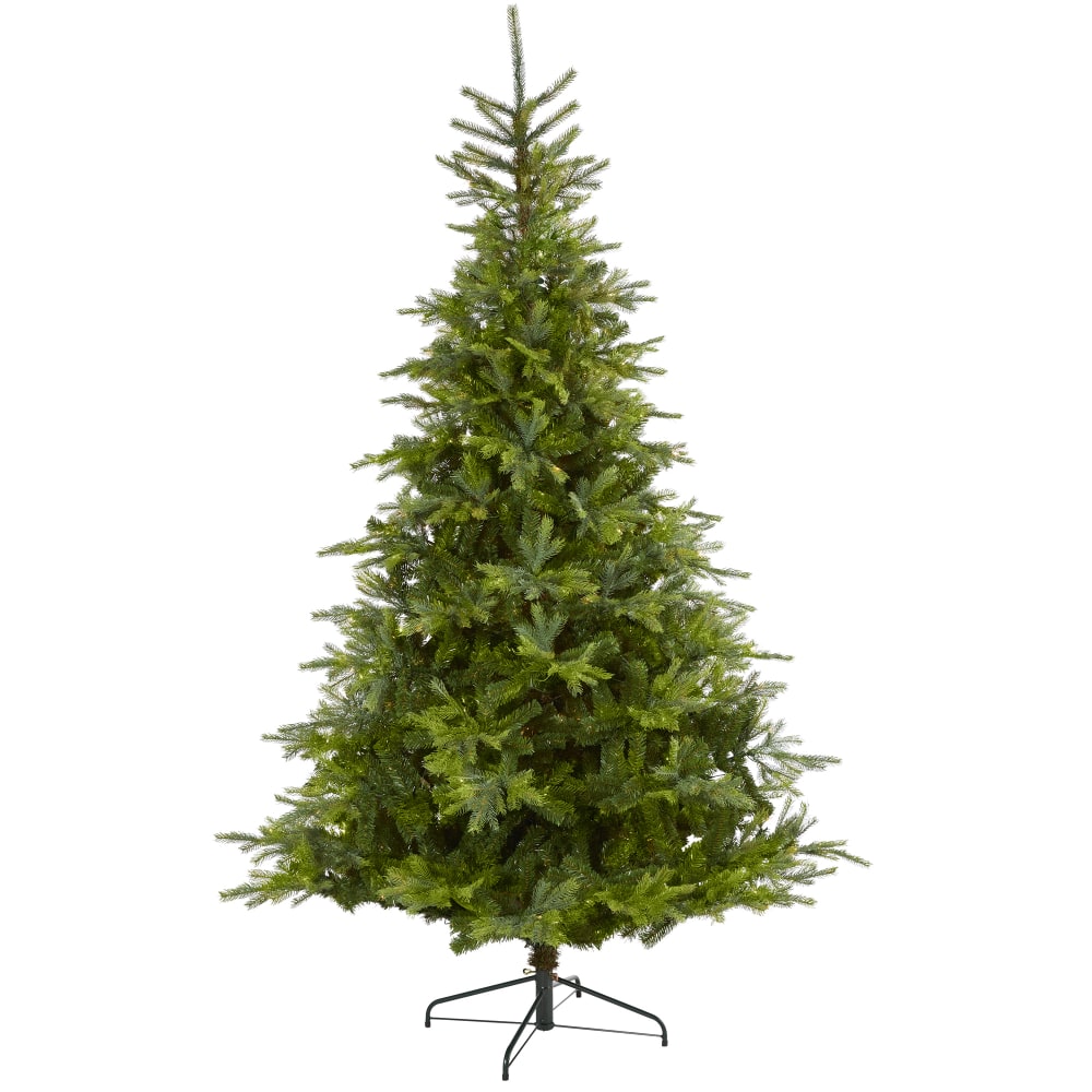Nearly Natural North Carolina Spruce 96inH Artificial Christmas Tree With Bendable Branches, 96inH x 61inW x 61inD, Green MPN:T4515