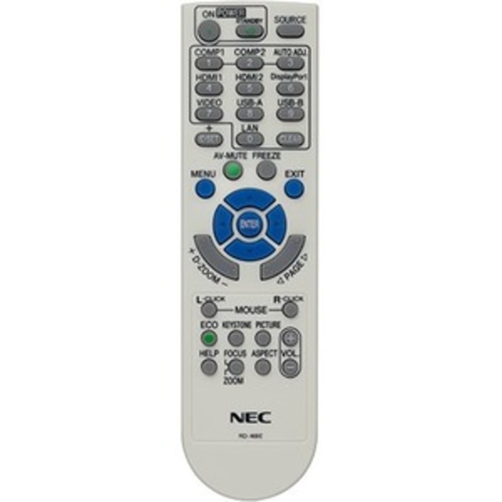 NEC RMT-PJ36 - Projector remote control - for NEC M282X, M322W, M322X, M332XS, M352WS, M402X, NP-M380HL, NP-M430WL MPN:RMT-PJ36