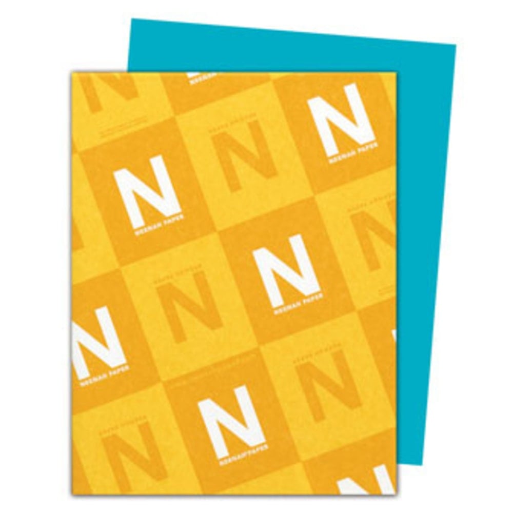 Neenah Astrobrights Bright Color Copy Paper, Terrestrial Teal, Letter (8.5in x 11in), 500 Sheets Per Ream, 24 Lb, 94 Brightness, 30% Recycled (Min Order Qty 4) MPN:21849
