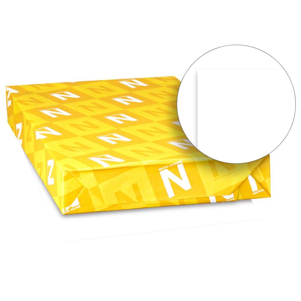 Neenah Premium Card Stock, Bright White, Ledger (11in x 17in), 65 Lb, FSC Certified, Pack Of 250 MPN:92102
