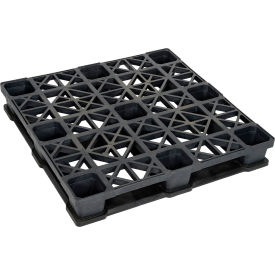 Rackable Medium Duty Open Deck Pallet Plastic 4-Way Entry 43