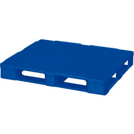 Rackable FDA Grade Plastic Closed Deck Pallet 6 Runner 4-Way 48
