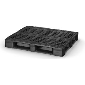 Rackable FDA Grade Plastic Open Deck Pallet 6 Runner 4-Way 48