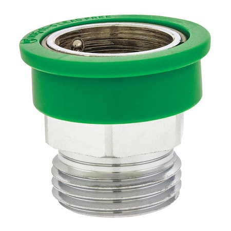 Faucet Outlet Adapter, 3/4 in GH Thread Size, Unfinished, Brass MPN:5503405