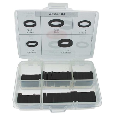 Washer, Not Applicable Thread Size, Black, EPDM MPN:5503805