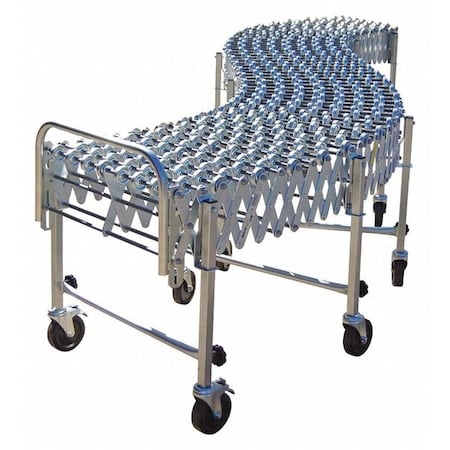 Skate Wheel Conveyor, Flex, 8 ft. 11