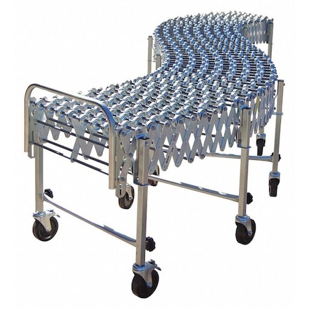 Skate Wheel Conveyor, Flexible, Steel MPN:22624012S