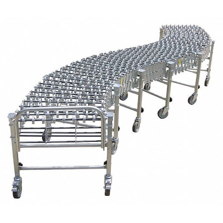 Skate Wheel Conveyor, Flexible, Steel MPN:37630024SAL