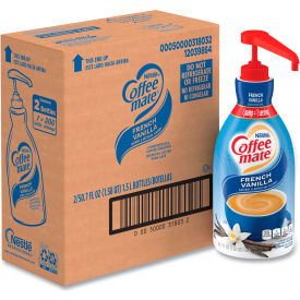 Coffee mate® Liquid Coffee Creamer French Vanilla 1.5 Liter Pump Bottle 2/Carton 31803