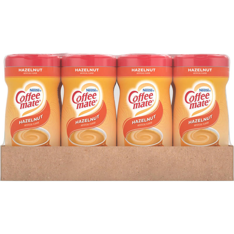 Coffee mate Hazelnut Powdered Coffee Creamer - Hazelnut Flavor - 0.94 lb (15 oz) - 1692 Serving - 12 / Carton MPN:12345CT