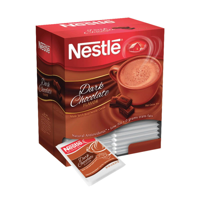 Nestle Dark Chocolate Hot Cocoa, 0.71 Oz., Box Of 50 Packets (Min Order Qty 4) MPN:12096919