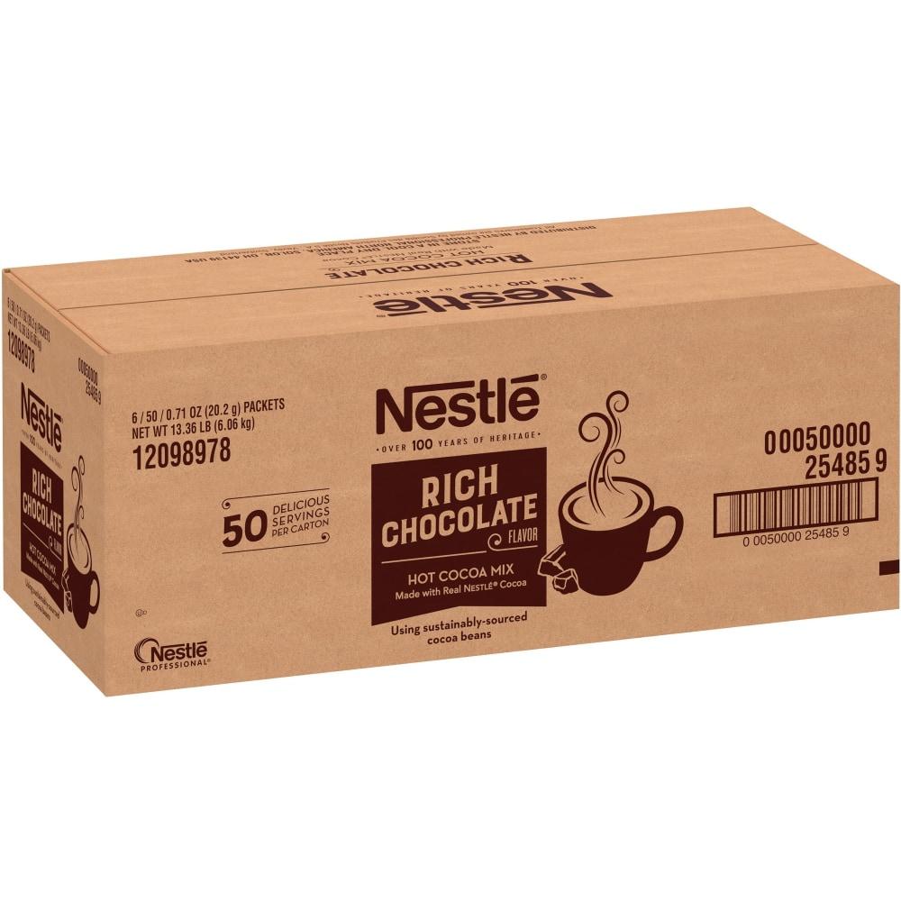 Nestle Rich Chocolate Single-Serve Hot Cocoa Packets - Powder - 0.17 oz - 50/Box - 6 / Carton MPN:25485CT