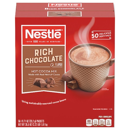 Hot Cocoa Mix Rich Chocolate 0.71 Oz Packets MPN:NES25485CT