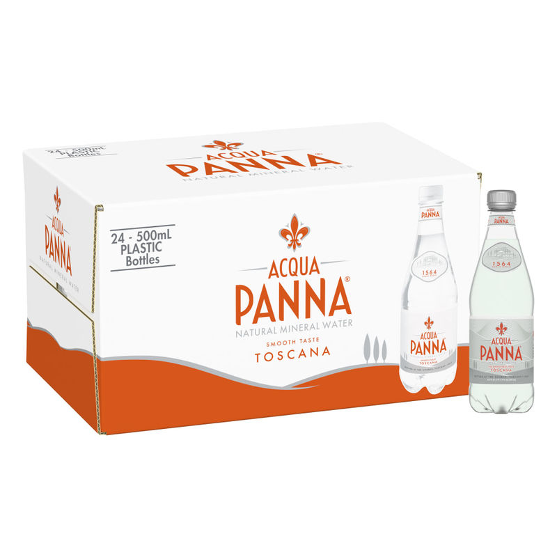Acqua Panna Natural Spring Water, 16.9 Oz, Case Of 24 Plastic Bottles MPN:12117620