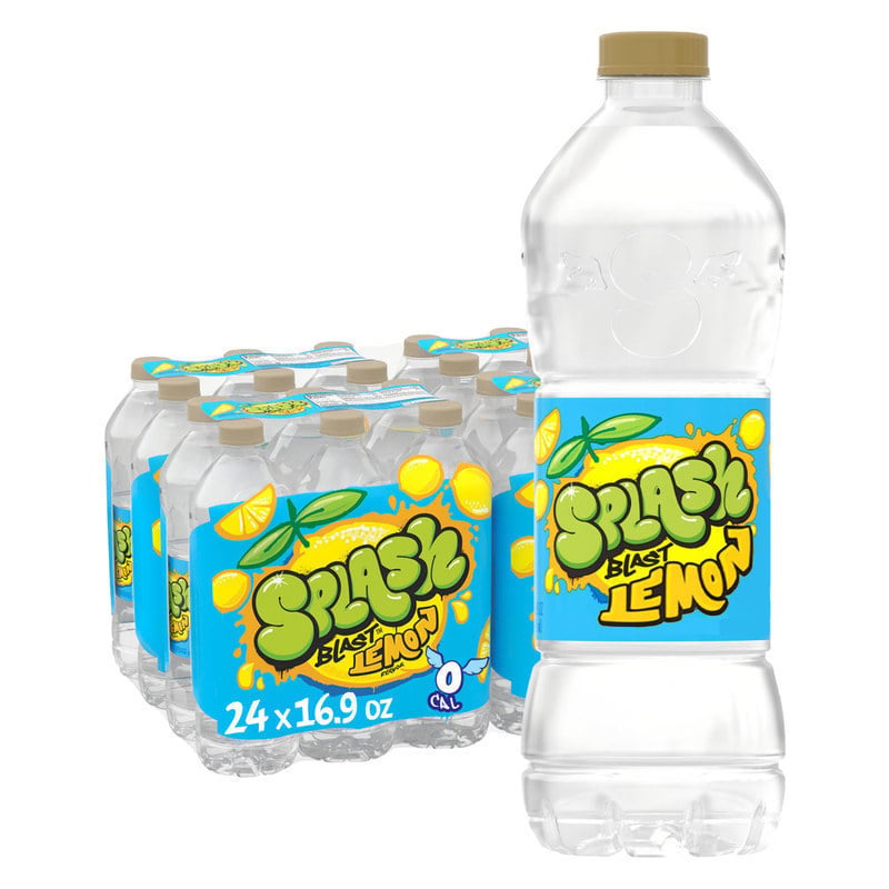 Splash Blast, Lemon Flavored Water Beverage, 16.9 Oz, Case of 24 Bottles (Min Order Qty 2) MPN:12184443