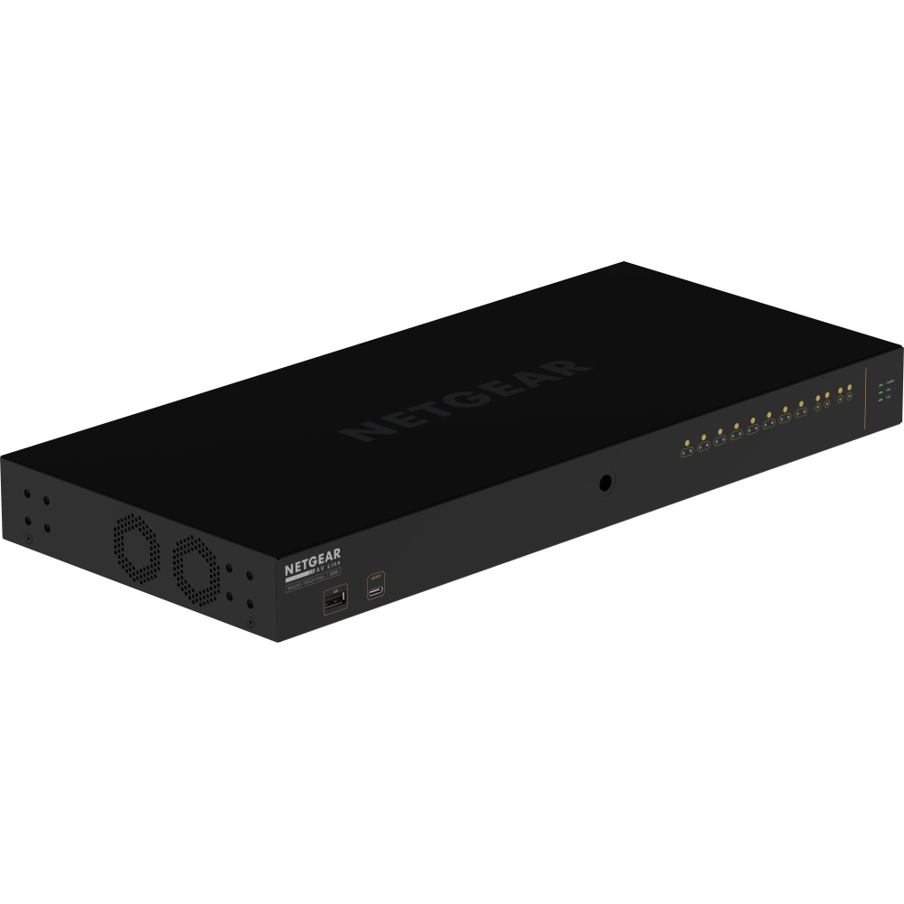 Netgear AV Line M4250-10G2F-PoE+ 8x1G PoE+ 125W 2x1G and 2xSFP Managed Switch (GSM4212P) - 10 Ports - GSM4212P100NAS MPN:GSM4212P-100NAS