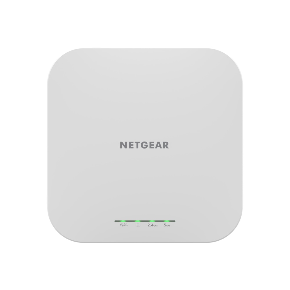Netgear WAX610 Dual Band IEEE 802.11 a/b/g/n/ac/ax/i 1.80 Gbit/s Wireless Access Point - Indoor - 2.40 GHz, 5 GHz - WAX610PA100NAS MPN:WAX610PA-100NAS