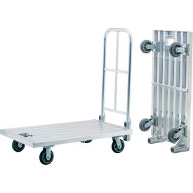New Age Industrial Folding Aluminum Platform Truck 48