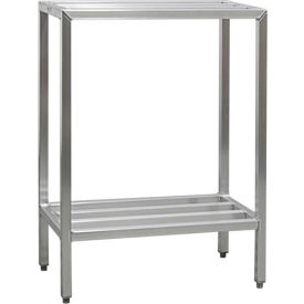 New Age Industrial 2 Shelf Aluminum Heavy Duty Fully Welded HD-Bar Shelves 36