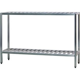 New Age Industrial 2 Shelf Aluminum Heavy Duty Fully Welded T-Bar Shelves 60