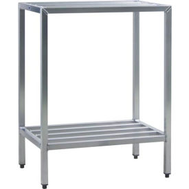 New Age Industrial 2 Shelf Aluminum Heavy Duty Fully Welded HD-Bar Shelves 42