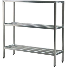 New Age Industrial 3 Shelf Aluminum Heavy Duty Fully Welded HD-Bar Shelves 60