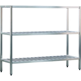 New Age Industrial 3 Shelf Aluminum Heavy Duty Fully Welded T-Bar Shelves 48