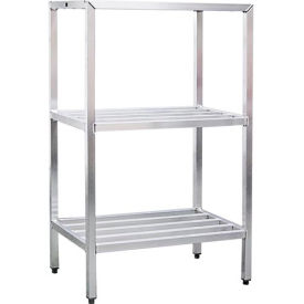 New Age Industrial 3 Shelf Aluminum Heavy Duty Fully Welded HD-Bar Shelves 72