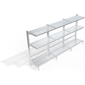 New Age T-Bar Cantilever Aluminum Shelving Unit 9 Shelves 146-3/4