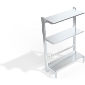 New Age Solid Reinforced Cantilever Aluminum Shelving Unit 3 Shelves 50-3/4