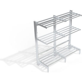 New Age HD-Bar Cantilever Aluminum Shelving Unit 6 Shelves 74-3/4