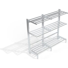 New Age HD-Bar Cantilever Aluminum Shelving Unit 6 Shelves 86-3/4