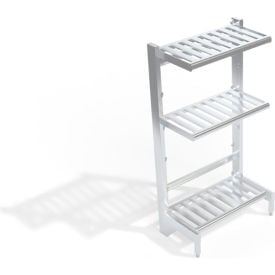 New Age T-Bar Cantilever Aluminum Shelving Unit 3 Shelves 38-3/4