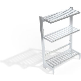 New Age T-Bar Cantilever Aluminum Shelving Unit 3 Shelves 50-3/4