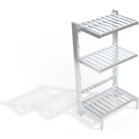New Age T-Bar Cantilever Aluminum Shelving Unit 3 Shelves 38-3/4