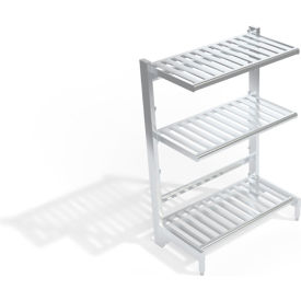 New Age T-Bar Cantilever Aluminum Shelving Unit 3 Shelves 50-3/4