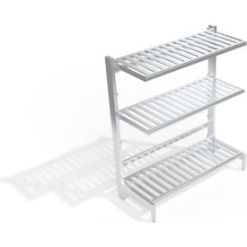 New Age T-Bar Cantilever Aluminum Shelving Unit 3 Shelves 62-3/4