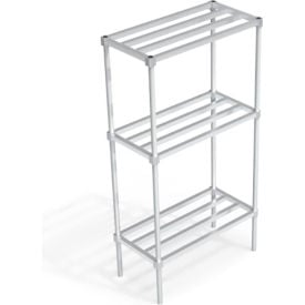 New Age Standard HD-Bar Adjustable Aluminum Shelving Unit 3 Shelves 36