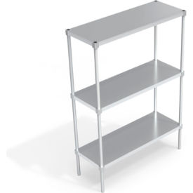 New Age Standard Solid Adjustable Aluminum Shelving Unit 3 Shelves 48