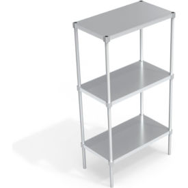 New Age Standard Solid Adjustable Aluminum Shelving Unit 3 Shelves 36