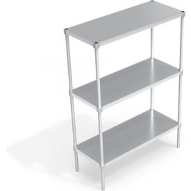 New Age Standard Solid Adjustable Aluminum Shelving Unit 3 Shelves 48