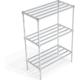 New Age Standard HD-Bar Adjustable Aluminum Shelving Unit 3 Shelves 48