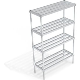 New Age Standard HD-Bar Adjustable Aluminum Shelving Unit 4 Shelves 48